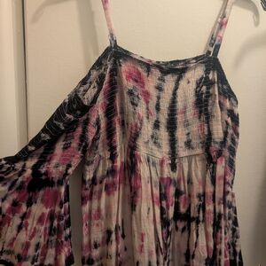 Tie-Dye Off-Shoulder Dress